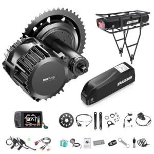 BAFANG Mid Drive Kit 1000W BBS-HD Electric Bike Conversion Kit 48V 52V Ebike Conversion Kit for 68-73/100/120MM Mountain Bike Road Bike with Battery and Display(Optional)
