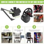 BAFANG 1000W Mid Drive Kit,BBS03 BBS-HD 52V Ebike Motor with Digital Display&46T Chainring,Mid Drive Electric Bike Conversion Kits with Battery(Optional) Fit 68-73MM BB Size Bikes