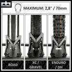 RTR BIKES Brutus Professional Bike Floor Stand – Heavy Duty Steel Rack for E-Bikes & MTB up to 66 lbs (30kg) – Fits 26-29" Wheels & Tires up to 2.8" – Garage Storage & Wash