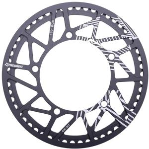 PROWHEEL Universal Bike Chainring,52T/54T/56T/58T/60T BCD 130mm CNC Laser Engraving Bike Chainring with Chain Guard for 6 to 12 Speed MTB,EBike,Road Bike,City Bike,Folding Bike,Cargo