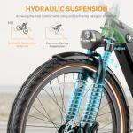 Heybike Cityrun Electric Bike, 1000W Motor Peak City Cruiser Ebike, 48V 15Ah(720Wh) Battery, 60 Miles, Step-Thru Electric Bicycle with APP Control, 3H Fast Charging, Commuter Electric Bike for Adults