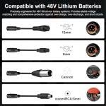 54.6V 2A Fast Electric Bike Charger for 48V Ebike Battery - Compatible for Lectric Lectric XP 2.0/3.0、Ecotric City/Beach、Evercross H5/H7