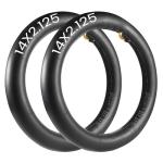 2-Pack 14 x 2.125 Bike Inner Tube,14 Inch Electric Bike Replacement Tubes with Angled Valve Stem Compatible with Electric Scooters, E-Bike Tire Tube and More