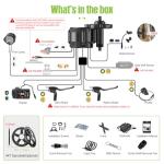 BAFANG BBS02 48V 750W Mid Drive Kits Mid Motor Ebike Conversion Kits with Chainring Wheel and LCD Display(No Battery)