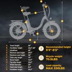Heybike Ranger Electric Bike for Adults, 28 MPH Folding Ebike
