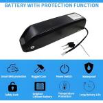 BAFANG Electric Bike Battery 48V 52V 13Ah 17.5Ah 20Ah Ebike Lithium Ion Battery with Charger and Key 500W 750W 1000W 1500W Motor AW and Other Motors