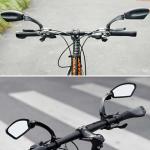 2 Pack Adjustable Handlebar Bike Mirror,Universal Fit Rearview Bicycle Mirrors,Scratch Resistant Glass Lens,360° Rotatable Safety E-bikes Rear View Mirrors,Compatible with Mountain Bikes,Road Bikes