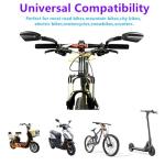 2 Pack Adjustable Handlebar Bike Mirror,Universal Fit Rearview Bicycle Mirrors,Scratch Resistant Glass Lens,360° Rotatable Safety E-bikes Rear View Mirrors,Compatible with Mountain Bikes,Road Bikes