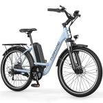 Funhang Electric Bike for Adults, 26" City Cruiser Ebike with 1000W Peak Motor, 21.7MPH 50 Miles Commuter Adult Electric Bicycles with 48V Battery, Adjustable Stem, 7-Speed, UL 2849 Certified