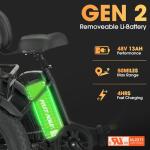 Skeri Electric Tricycle for Adults, 750W(Peak 1350W) Motor Etrike, 20"x4" Folding Fat Tire Electric Trike, 48V13Ah Battery, 3-Wheel Electric Bike, Front & Rear Basket & Differential, Classic Black