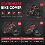 Zettum Bike Cover for 1 Bike - 600D Bike Covers Outdoor Storage Waterproof & Heavy Duty, Bicycle Cover for Single eBike, Mountain Bike, Road Bike, Hybrid Bike, Beach Cruiser Bike, Scooter and More