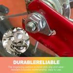 ZukoCert 24-Pack Universal Bike Axle Nut & Washer Kit – M8/M9.5/M10 Replacement Set for Mountain, Road & E-Bikes