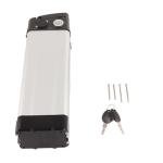 shenruifa Battery Box Large Capacity Aluminum Alloy Plastic Electric Bikes Lithium Battery Shell Storage Box with Charging Socket