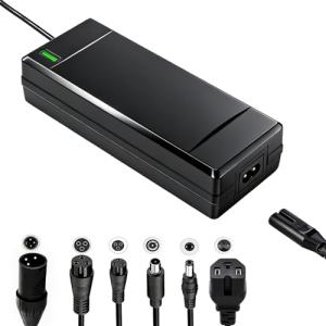 SGS Certified 54.6V Electric Bike Power Adapter for 48V Electric Scooter Ebike Lithium Battery, Six-in-one Plug, Compatible with Ecotric City/Beach, Lectric XP 2.0/3.0, Evercross H5/H7