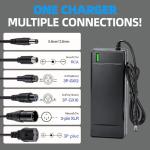 SGS Certified 54.6V Electric Bike Power Adapter for 48V Electric Scooter Ebike Lithium Battery, Six-in-one Plug, Compatible with Ecotric City/Beach, Lectric XP 2.0/3.0, Evercross H5/H7