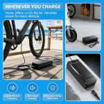 SGS Certified 54.6V Electric Bike Power Adapter for 48V Electric Scooter Ebike Lithium Battery, Six-in-one Plug, Compatible with Ecotric City/Beach, Lectric XP 2.0/3.0, Evercross H5/H7
