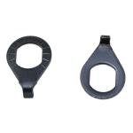 Meuey Lyot -Bicycle Hub 3/8 Inch Black Flange Shaft Nut Kits, with Front and Rear Bicycle Wheel Safety Washers -8psc