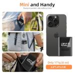 Roadvo Mini Bicycle Pump 120PSI,Portable Electric Bike Pump with Digital Gauge,Tiny Air Pump with Presta and Schrader Valve Adapter, Bicycle Accessory for Road Bike,Mountain,City, E-Bike