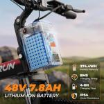 VARUN Folding Electric Bike for Adults - Peak 750W Motor Electric Bike, Foldable Ebikes with 48V Long Range Battery, Up to 20+MPH 50 Miles, 7-Speed Gears & Dual Hydraulic Suspension