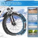 GOCIO 26" Fat Tire Electric Bike for Adults - 48V 750W Powerful Motor, 40 Miles Range, Dual Suspension, All-Terrain E-Bike