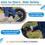 Hiboy BK1 Electric Balance Bike for Kids, 12 Inch Tires, 150W Peak Motor, Adjustable Seat, 21.6V/2.6Ah Battery, Electric Bike for Kids Ages 3-5