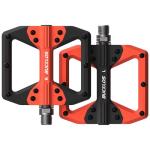 BUCKLOS Mountain Bike MTB Flat Wide Platform Pedals - Bicycle Large Nylon Road BikeNon-Slip Pedal for Ebike/Gravel/Hybrid/Folding Bike 9/16"