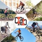BUCKLOS Mountain Bike MTB Flat Wide Platform Pedals - Bicycle Large Nylon Road BikeNon-Slip Pedal for Ebike/Gravel/Hybrid/Folding Bike 9/16"