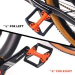 BUCKLOS Mountain Bike MTB Flat Wide Platform Pedals - Bicycle Large Nylon Road BikeNon-Slip Pedal for Ebike/Gravel/Hybrid/Folding Bike 9/16"