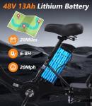 Ontrip Two Seater Electric Tricycle for Adults 48V13Ah Etrike Folding Electric Trike Motorized Trike with Passenger seat and Rear Basket Designed specifically for Women and Seniors（Black）