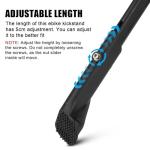 Bike Kickstand 24"-29", PSLER Adjustable Non-Slip Electric Bike Kickstand Kick Stand for Ebike Mountain Bike Adult Bikes with 2 Holes(40mm)