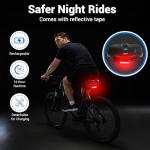 TONBUX Comfortable Bike Seat for Men & Women, Memory Foam Bicycle Seat with Dual Shock Absorbers, Padded Bike Saddle Universal Fit for Commuter, Stationary, Mountain, Cruiser, Ebike (Box Packaging)