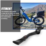 Bike Kickstand 24"-29", PSLER Adjustable Non-Slip Electric Bike Kickstand Kick Stand for Ebike Mountain Bike Adult Bikes with 2 Holes(40mm)