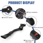 Bike Kickstand 24"-29", PSLER Adjustable Non-Slip Electric Bike Kickstand Kick Stand for Ebike Mountain Bike Adult Bikes with 2 Holes(40mm)