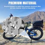 Bike Kickstand 24"-29", PSLER Adjustable Non-Slip Electric Bike Kickstand Kick Stand for Ebike Mountain Bike Adult Bikes with 2 Holes(40mm)