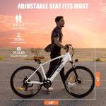 ACTBEST Core Electric Bike for Adults - Peak 1200W Brushless Motor Mountain Ebike,500Wh Removable Built in Battery Up to 55 Miles, 27.5X2.1 Tire Step Over Bicycle, Commute E Bikes with 7 Speed,W
