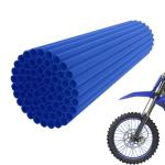 JFG RACING Bike Spoke Covers,Universal 72Pcs Spoke Skins Wheel Wraps for 8"-21" Rims for Ebike E Dirt Pit Bike Motorcycle Bicycle Wheelchair Decoration-Blue