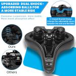 CDYWD Wide Bike Seat for Men Women Comfort, Large Soft Padded Bicycle Seat Cushion, Oversized Comfortable Replacement Saddle for Beach Cruiser, City Bike, MTB, Ebike, Scooter, Stationary Exercise Bike