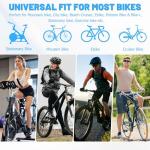 CDYWD Wide Bike Seat for Men Women Comfort, Large Soft Padded Bicycle Seat Cushion, Oversized Comfortable Replacement Saddle for Beach Cruiser, City Bike, MTB, Ebike, Scooter, Stationary Exercise Bike