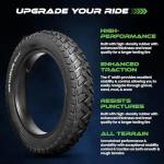 HEB ALLSCAPE 26x4.0 in Fat Tire for E-Bike MTB, Heavy Duty High-Performance Puncture Resistant E-Bike Mountain Bike Tire, All-Terrain Directional Tread, High-Density Tire - Street & Trail Riding