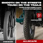 HEB ALLSCAPE 26x4.0 in Fat Tire for E-Bike MTB, Heavy Duty High-Performance Puncture Resistant E-Bike Mountain Bike Tire, All-Terrain Directional Tread, High-Density Tire - Street & Trail Riding