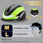 Favoto CPSC Certified Bike Helmet with LED Signals
