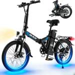 VARUN Electric Bike - Peak 750W Folding Ebike for Adults Up to 40 Miles 20MPH- 48V Removable Lithium-Battery- Stylish 20" Foldable Electric Bicycle Commuter for Adults