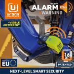 URBAN UR476Y Folding Bike Lock with 120dB Alarm