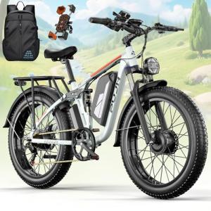 PHJU 6000W Dual Motor Electric Bike, 45 mph