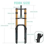 BUCKLOS 20" Fat Tire E-Bike Suspension Fork