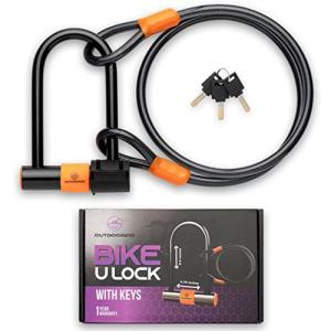 Heavy Duty U Bike Lock with Cable
