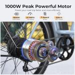 Loeook 1000W Electric Commuter Bike for Adults