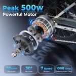 VARUN 500W Folding Electric Bike for Adults