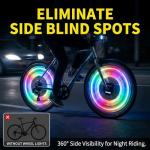 Rechargeable LED Bike Wheel Lights - 7 Colors