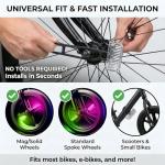 Rechargeable LED Bike Wheel Lights - 7 Colors